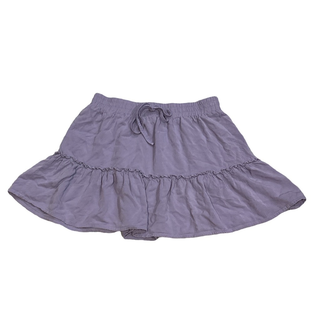 VINTAGE Y2K SHINESTAR women's lavender purple frilly summer skirt, size small.